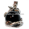 Dragon Ball Pendant avec 15MM Black Onyx Spheres